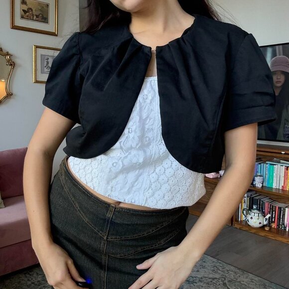 Evening Cropped Mini Jacket - Picture 2 of 5